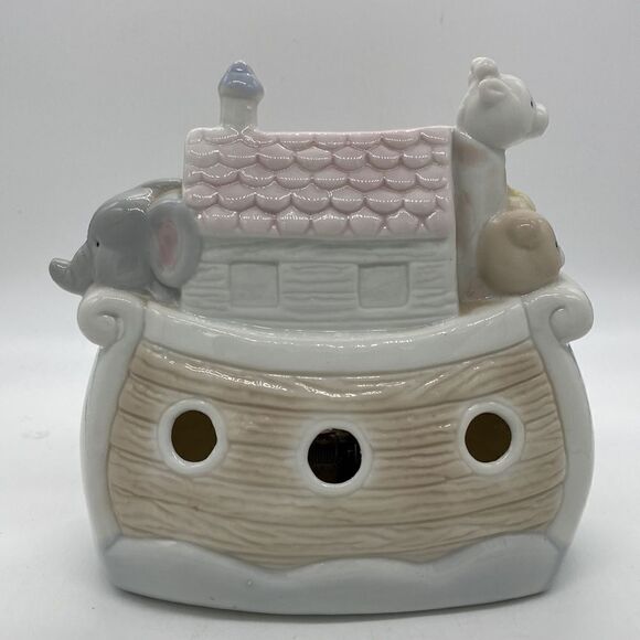 Vintage Enesco 1989 Noah’s Ark “Talk To The Animals” Ceramic Music Box - Picture 3 of 10